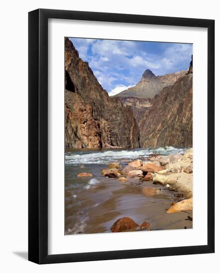 Looking Up River From Below Hance Rapid, Grand Canyon National Park, Arizona, USA-Bernard Friel-Framed Photographic Print