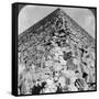 Looking Up the Northeast Corner of the Great Pyramid, Egypt, 1905-Underwood & Underwood-Framed Stretched Canvas