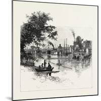 Looking Up the Thames, Chatham, Canada, Canada, Nineteenth Century-null-Mounted Giclee Print