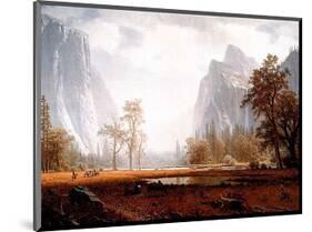 Looking Up the Yosemite Valley-Albert Bierstadt-Mounted Mini Poster