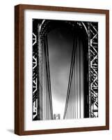 Looking up to Tower on the George Washington Bridge-Margaret Bourke-White-Framed Photographic Print