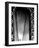 Looking up to Tower on the George Washington Bridge-Margaret Bourke-White-Framed Photographic Print