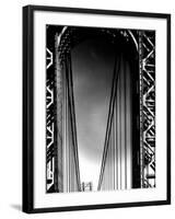 Looking up to Tower on the George Washington Bridge-Margaret Bourke-White-Framed Photographic Print