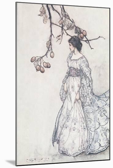 "Looking Very Undancey Indeed", from 'Peter Pan in Kensington Gardens' by J.M. Barrie, 1906-Arthur Rackham-Mounted Giclee Print