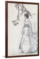 "Looking Very Undancey Indeed", from 'Peter Pan in Kensington Gardens' by J.M. Barrie, 1906-Arthur Rackham-Framed Giclee Print