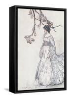 "Looking Very Undancey Indeed", from 'Peter Pan in Kensington Gardens' by J.M. Barrie, 1906-Arthur Rackham-Framed Stretched Canvas