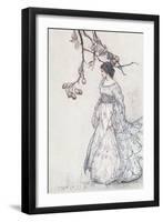 "Looking Very Undancey Indeed", from 'Peter Pan in Kensington Gardens' by J.M. Barrie, 1906-Arthur Rackham-Framed Giclee Print