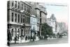 Looking West Along Collins Street, Melbourne, Australia, 1912-null-Stretched Canvas