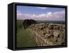 Looking West Along Hadrian's Wall, Unesco World Heritage Site, Near Greenhead, Cumbria, England-Richard Ashworth-Framed Stretched Canvas