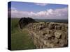 Looking West Along Hadrian's Wall, Unesco World Heritage Site, Near Greenhead, Cumbria, England-Richard Ashworth-Stretched Canvas