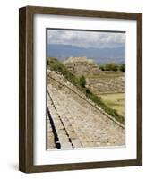 Looking West in the Ancient Zapotec City of Monte Alban, Near Oaxaca City, Oaxaca, Mexico-Robert Harding-Framed Photographic Print