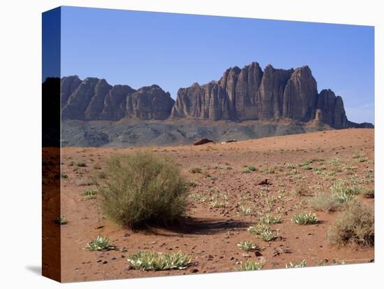 Looking West to Jebel Qattar, Southern Wadi Rum, Jordan-Richard Ashworth-Stretched Canvas