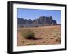 Looking West to Jebel Qattar, Southern Wadi Rum, Jordan-Richard Ashworth-Framed Photographic Print