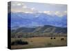 Looking West Towards the Rocky Mountains from Big Timber, Sweet Grass County, Montana, USA-Robert Francis-Stretched Canvas