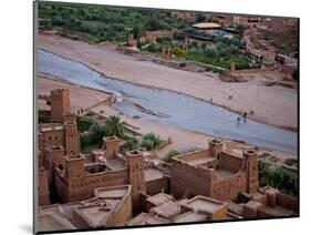 Lookink Down on the Kasbah, Ait-Benhaddou, UNESCO World Heritage Site, Morocco, North Africa, Afric-Simon Montgomery-Mounted Photographic Print