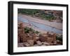 Lookink Down on the Kasbah, Ait-Benhaddou, UNESCO World Heritage Site, Morocco, North Africa, Afric-Simon Montgomery-Framed Photographic Print