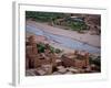 Lookink Down on the Kasbah, Ait-Benhaddou, UNESCO World Heritage Site, Morocco, North Africa, Afric-Simon Montgomery-Framed Photographic Print