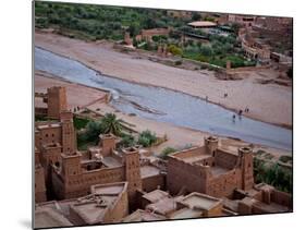 Lookink Down on the Kasbah, Ait-Benhaddou, UNESCO World Heritage Site, Morocco, North Africa, Afric-Simon Montgomery-Mounted Photographic Print