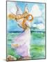 Lookout Angel on the Shore-sylvia pimental-Mounted Art Print