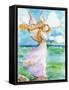 Lookout Angel on the Shore-sylvia pimental-Framed Stretched Canvas