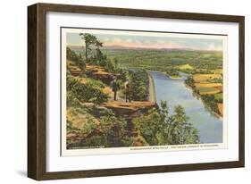Lookout at Wyalusing, Pennsylvania-null-Framed Art Print