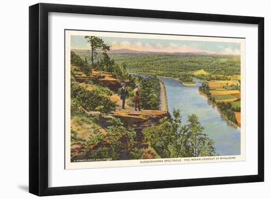 Lookout at Wyalusing, Pennsylvania-null-Framed Art Print