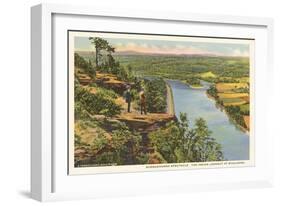 Lookout at Wyalusing, Pennsylvania-null-Framed Art Print