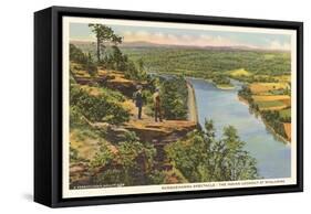 Lookout at Wyalusing, Pennsylvania-null-Framed Stretched Canvas