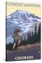 Lookout Mountain, Colorado - Mountain Hiker-Lantern Press-Stretched Canvas