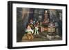 Lookout Mountain, Tennessee - Fairyland Caverns, Interior View of Gnomes at a Moonshine Still-Lantern Press-Framed Premium Giclee Print