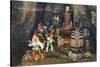 Lookout Mountain, Tennessee - Fairyland Caverns, Interior View of Gnomes at a Moonshine Still-Lantern Press-Stretched Canvas