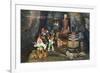 Lookout Mountain, Tennessee - Fairyland Caverns, Interior View of Gnomes at a Moonshine Still-Lantern Press-Framed Premium Giclee Print