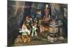 Lookout Mountain, Tennessee - Fairyland Caverns, Interior View of Gnomes at a Moonshine Still-Lantern Press-Mounted Premium Giclee Print