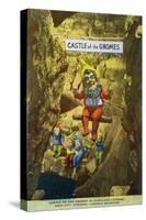 Lookout Mountain, Tennessee - Fairyland Caverns, Interior View of the Castle of Gnomes-Lantern Press-Stretched Canvas