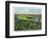 Lookout Mountain, Tennessee - Moccasin Bend, Lookout Battlefield View from Mt-Lantern Press-Framed Art Print