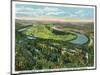 Lookout Mountain, Tennessee - Moccasin Bend, Lookout Battlefield View from Mt-Lantern Press-Mounted Art Print