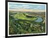 Lookout Mountain, Tennessee - Moccasin Bend, Lookout Battlefield View from Mt-Lantern Press-Framed Art Print