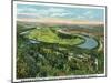 Lookout Mountain, Tennessee - Moccasin Bend, Lookout Battlefield View from Mt-Lantern Press-Mounted Art Print