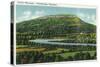 Lookout Mountain, Tennessee - Panoramic View of the Mountain from Chattanooga-Lantern Press-Stretched Canvas