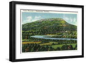 Lookout Mountain, Tennessee - Panoramic View of the Mountain from Chattanooga-Lantern Press-Framed Art Print