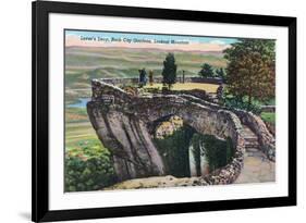 Lookout Mountain, Tennessee - Rock City Gardens, View of Lover's Leap-Lantern Press-Framed Premium Giclee Print