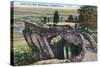 Lookout Mountain, Tennessee - Rock City Gardens, View of Lover's Leap-Lantern Press-Stretched Canvas