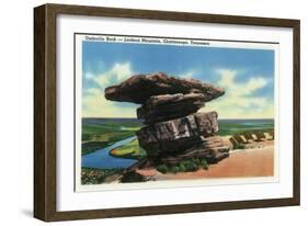 Lookout Mountain, Tennessee - View of Umbrella Rock-Lantern Press-Framed Art Print