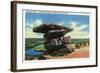 Lookout Mountain, Tennessee - View of Umbrella Rock-Lantern Press-Framed Art Print