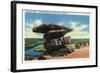 Lookout Mountain, Tennessee - View of Umbrella Rock-Lantern Press-Framed Art Print