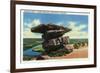 Lookout Mountain, Tennessee - View of Umbrella Rock-Lantern Press-Framed Premium Giclee Print