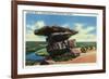 Lookout Mountain, Tennessee - View of Umbrella Rock-Lantern Press-Framed Premium Giclee Print