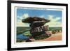 Lookout Mountain, Tennessee - View of Umbrella Rock-Lantern Press-Framed Premium Giclee Print