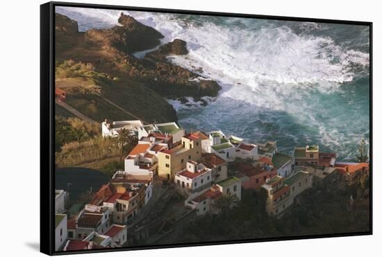 Lookout over Garachico Coastline, Tenerife, Canary Islands, Spain-Guido Cozzi-Framed Stretched Canvas