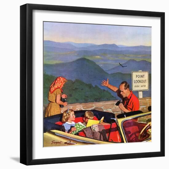 "Lookout Point", July 18, 1953-Richard Sargent-Framed Giclee Print